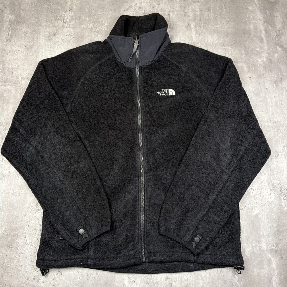 Vintage The North Face Polartec Full Zip Fleece Jackets Black Women's M TKA
